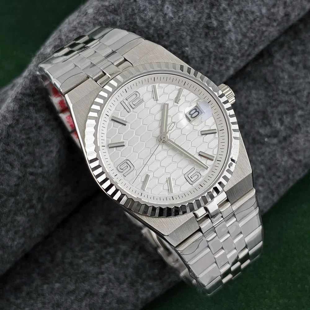 Tandorio Land-Dweller Mod Watch Fluted Case TD305F 40mm NH35 Automatic watch land type Sapphire Honeycomb dial 5bar 7602C02F29134754AAB1C0FBE95352DD 40 mm kol saati