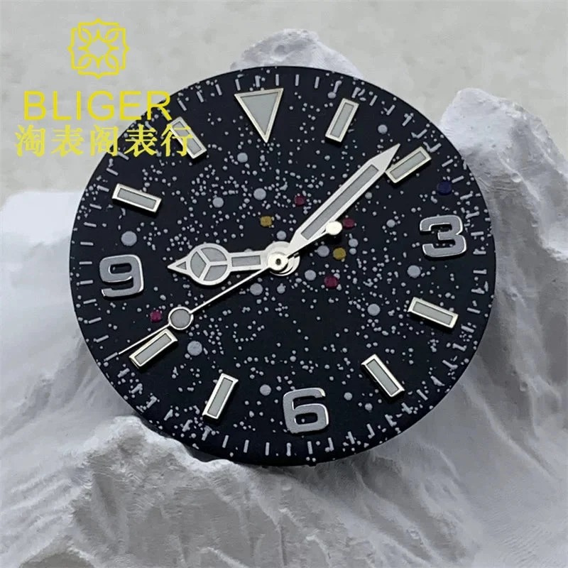 Tandorio Watches starry sky dial glow-in-the-dark adaptation to NH35/36 PT5000 ETA2824 2836 5541261459077 29 mm kol saati