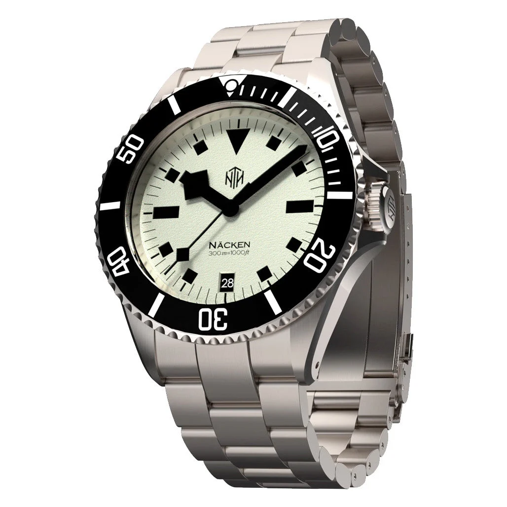 NTH Näcken Vintage Full Lume Hi-Beat Automatic Dive Watch with Date #WW- -NVWD WW-NTH-NVWD 48 mm kol saati