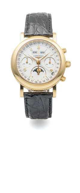 Longines LONGINES, REF. L4.665.6, ERNEST FRANCILLON TRIPLE DATE CHRONOGRAPH MOONPHASE, YEL
