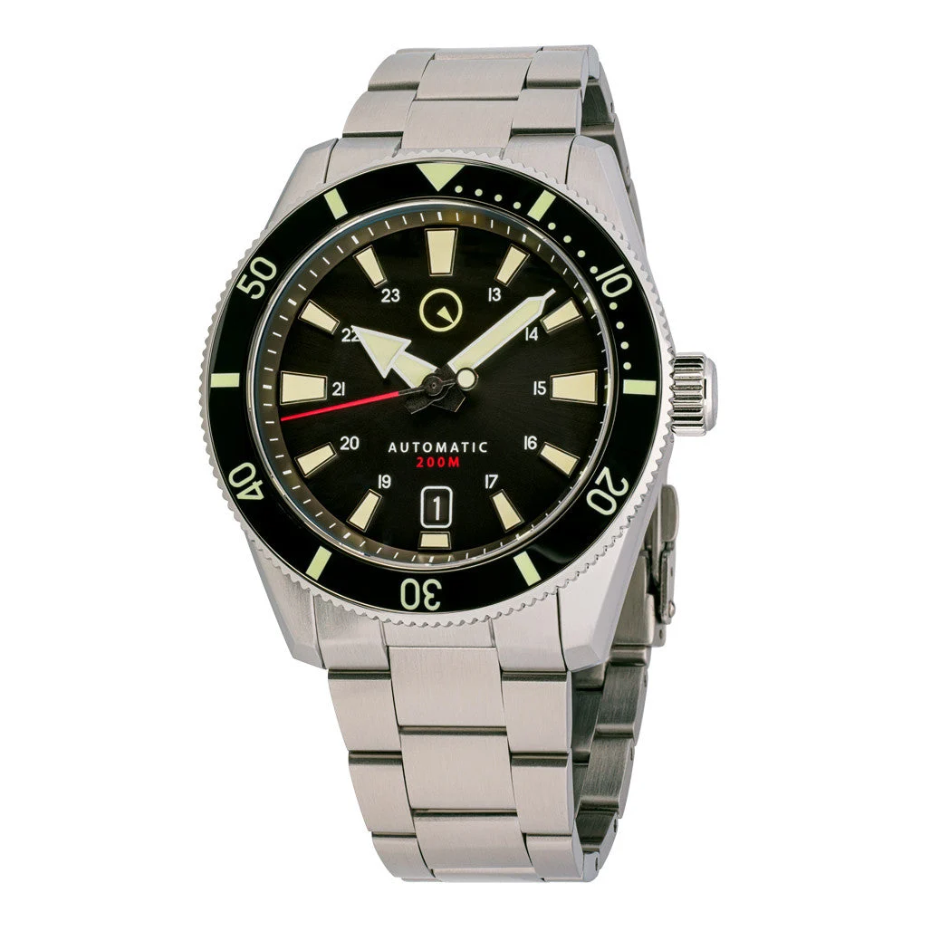 Islander Southold 42mm Automatic Dive Watch with Black Dial #ISL-114 42 mm kol saati