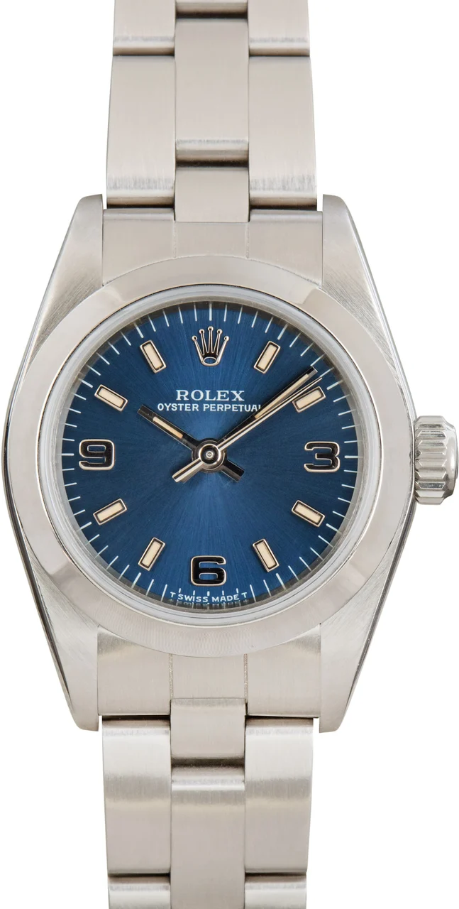Rolex ROLEX REF. 67180 / 2020; “OYSTER PERPETUAL”; STAINLESS STEEL 24 mm kol saati