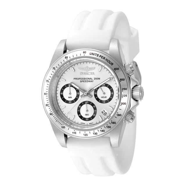 Invicta Open Box Speedway Watch - 39.5mm, White (AIC-50488) kol saati