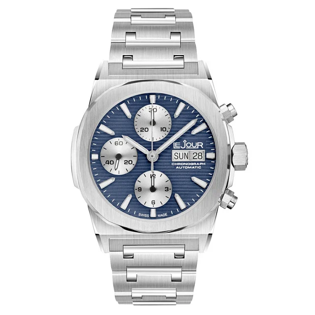 Le Jour Rally Monte-Carlo Automatic Chronograph with Dark Blue Dial #LJ-RMC-003 kol saati
