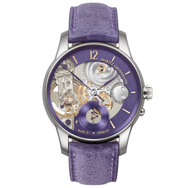 Moritz Grossmann Backpage Tremblage Platinum Violet MG-003980 kol saati