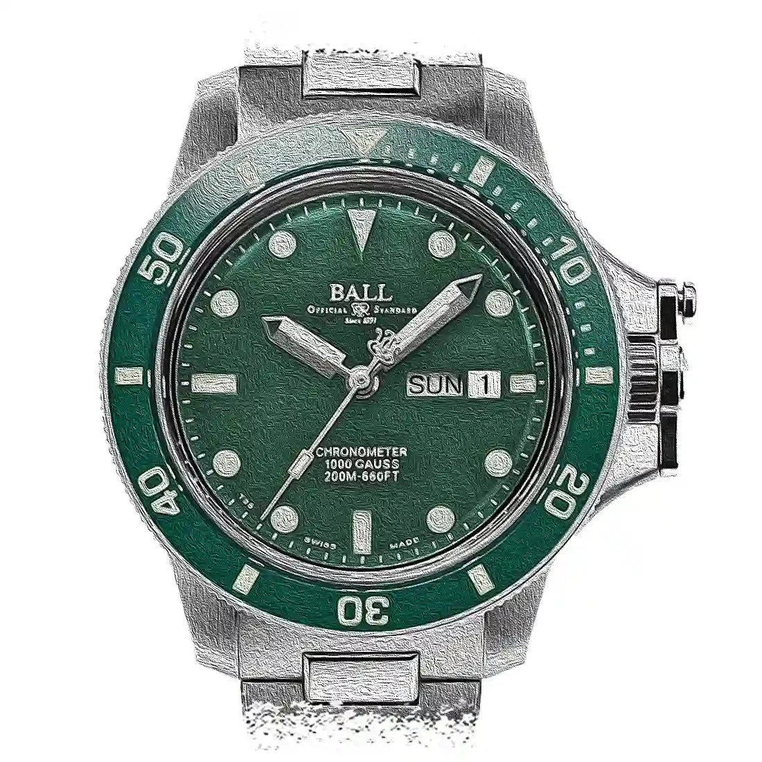 Ball Engineer Hydrocarbon 33605 43 mm kol saati