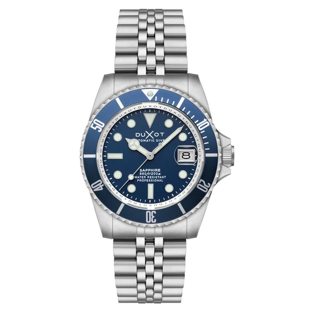 Duxot Atlantica Automatic Dive Watch with Saxe Blue Dial #DX-2057-BB kol saati