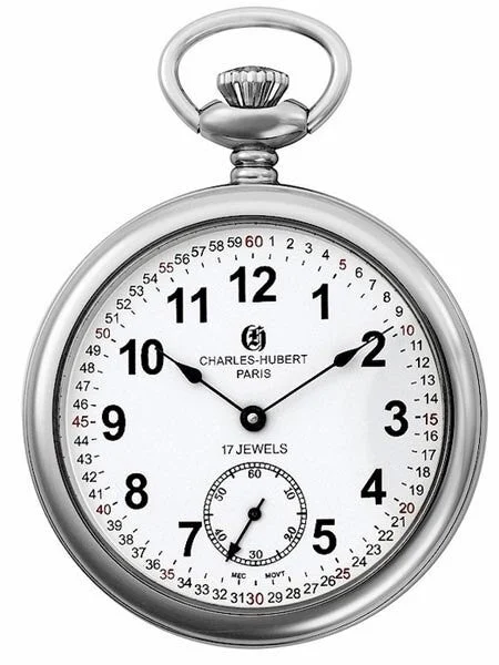 Charles Hubert Paris Charles-Hubert 17-Jewel Mechanical Hand Wind Pocket Watch #3756-WRR k