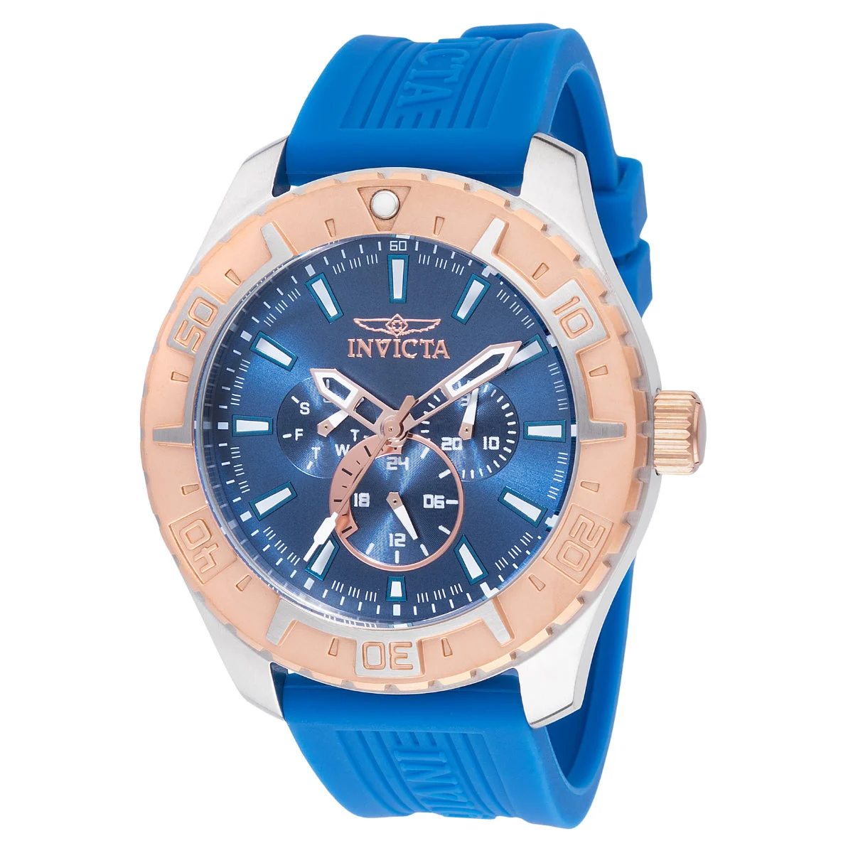 Invicta Open Box Aviator Watch - 49mm. Blue (AIC-45750) 49 mm kol saati