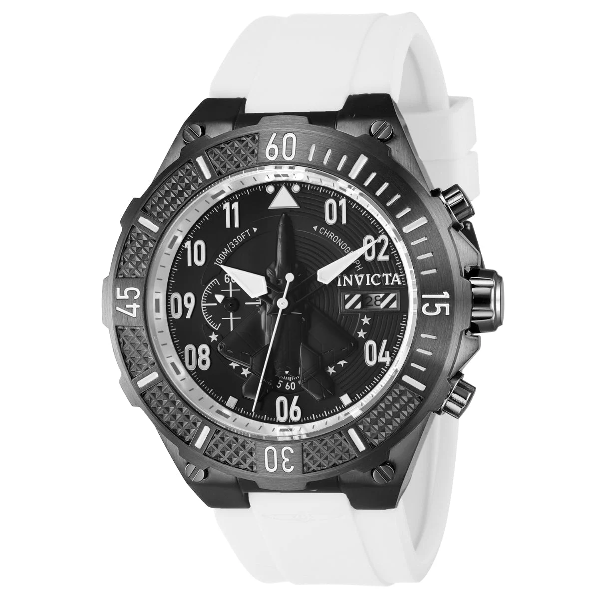 Invicta Aviator Ascend Watch - 50mm. White (39900) 50 mm kol saati