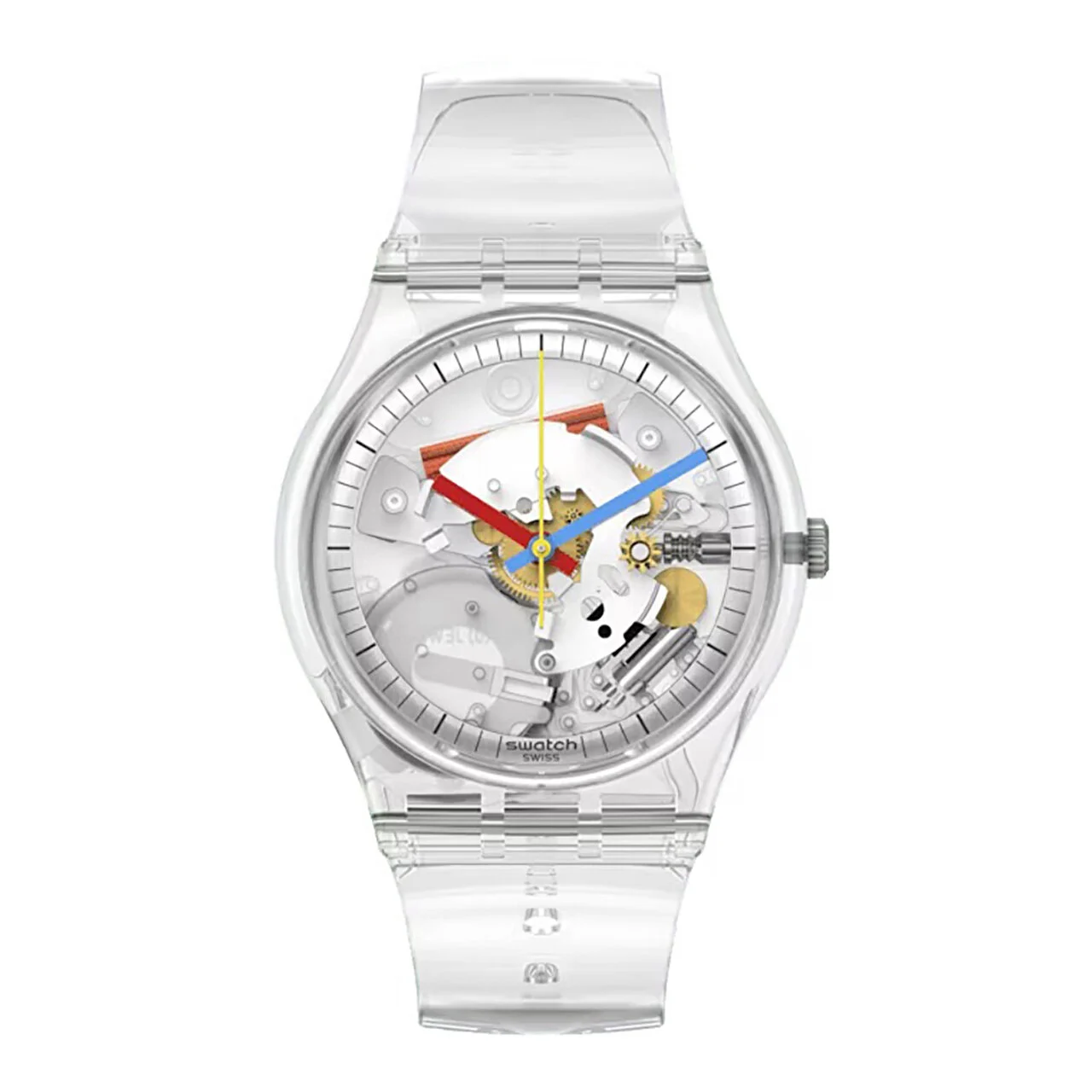 Swatch Clearly SO28K100-S06 34 mm kol saati
