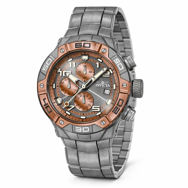 Invicta Speedway Elite Watch - 50mm. Shot-blast. Titanium (49882) kol saati