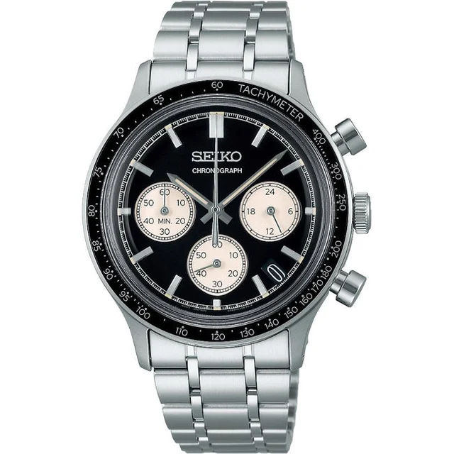Seiko Essentials Black Dial SSB479 kol saati