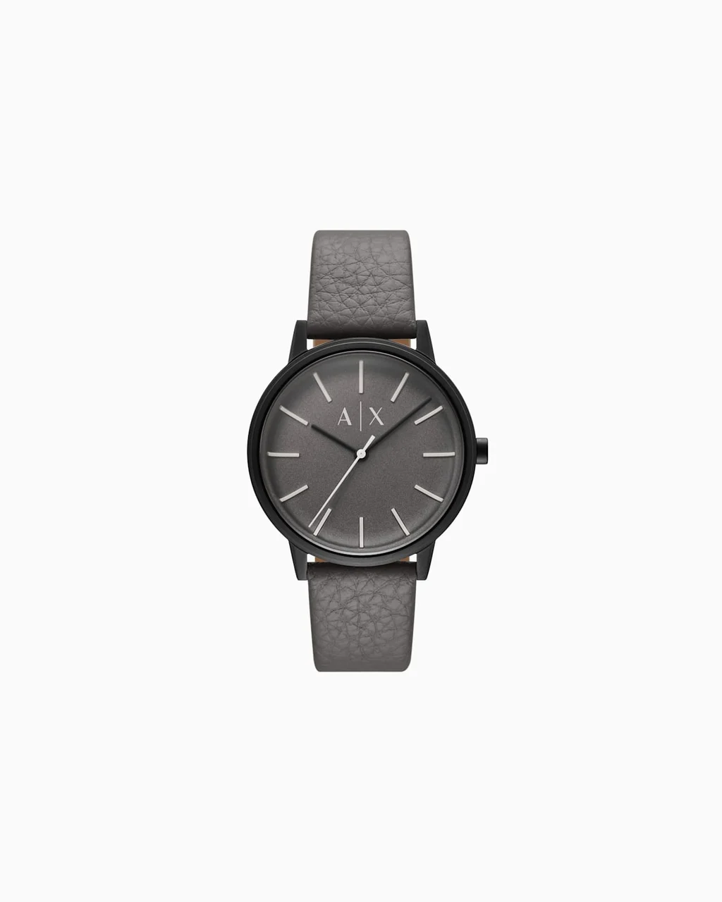 Armani Exchange Three-Hand Gray Leather Watch AX2764 42 mm kol saati