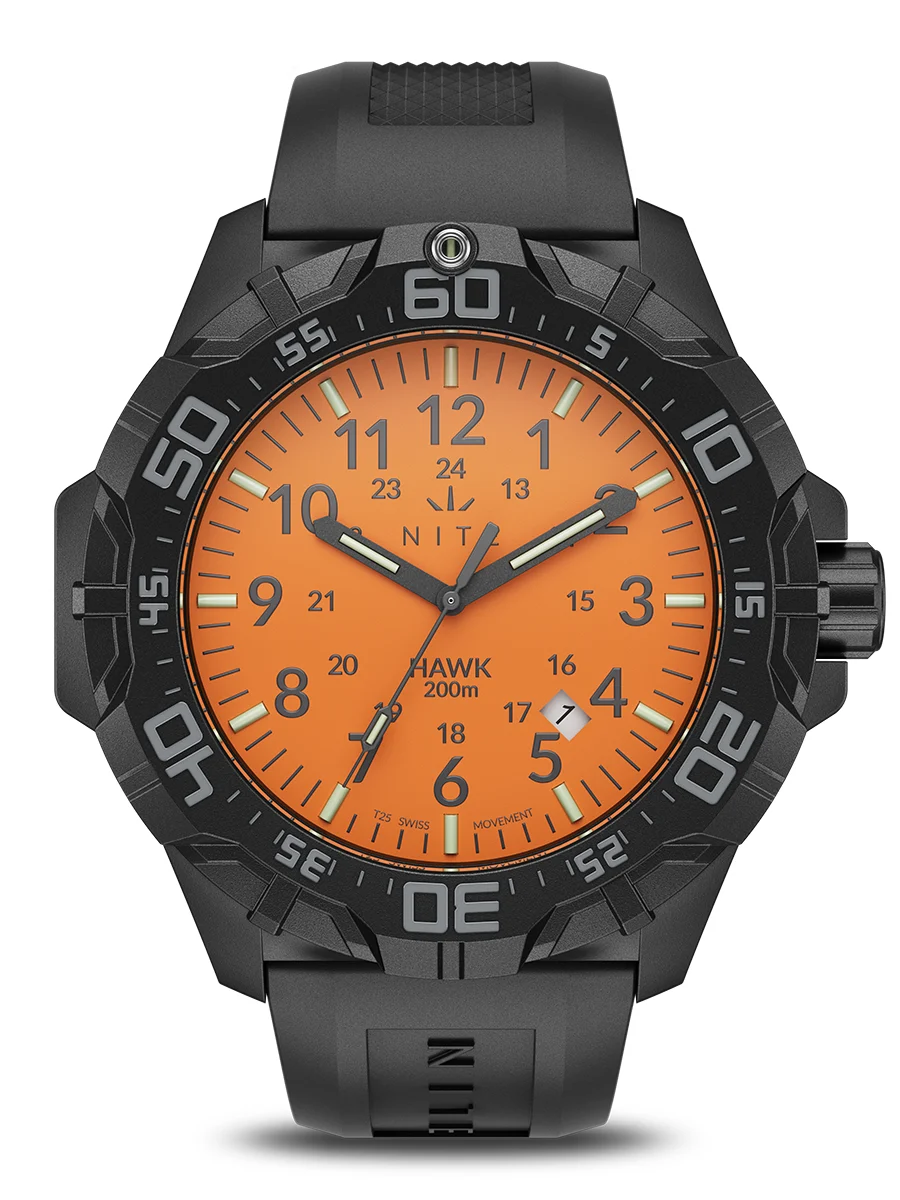 Nite Watches Pre-Order HAWK203T25GREEN 51 mm kol saati