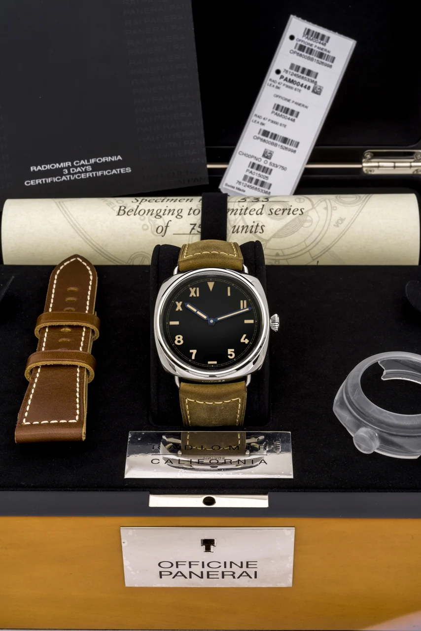 Panerai Pam 448 California Dial Steel OP 6800 kol saati