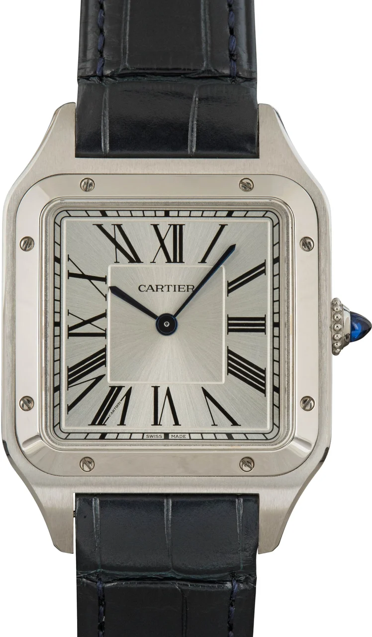 Cartier Santos Dumont Large Model Stainless Steel WSSA0022 43.5 mm kol saati
