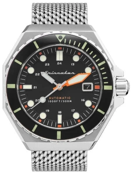 Spinnaker Dumas Automatic 300 Meter Dive Watch with Stainless Steel Mesh Bracelet #SP-5081