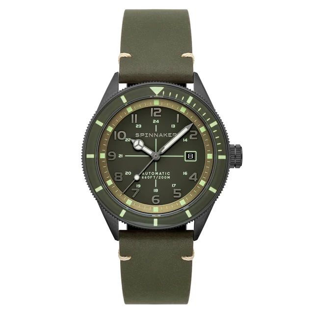 Cahill Automatic Moss Green SP-5064-02 kol saati