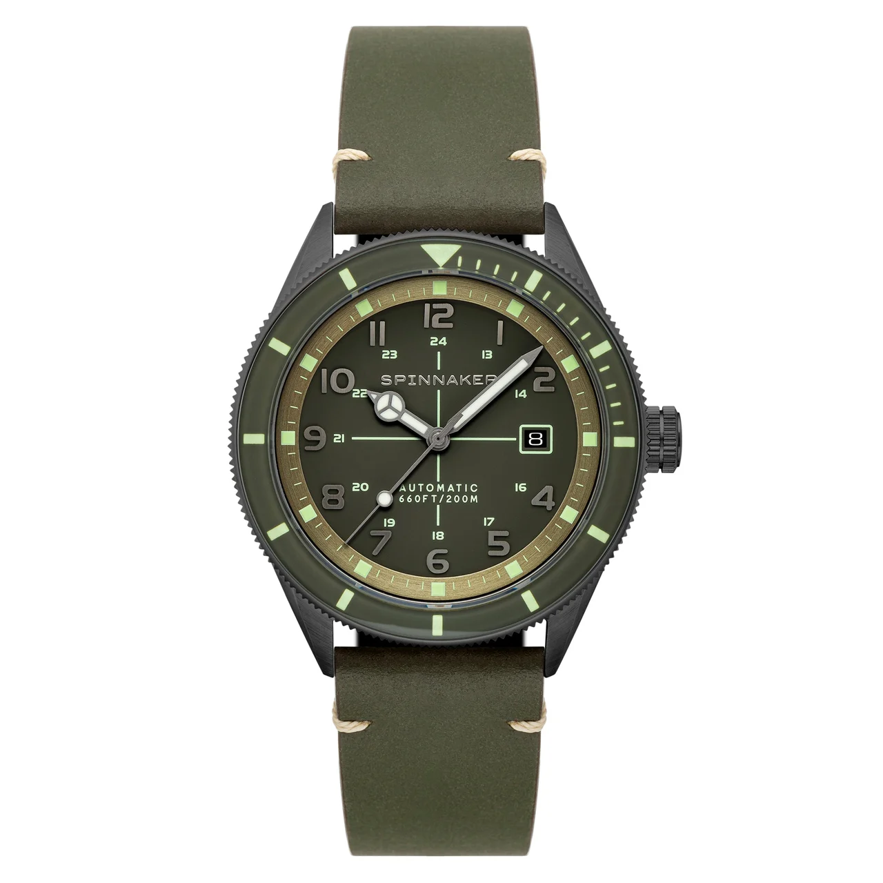 Cahill Automatic Moss Green SP-5064-02 kol saati