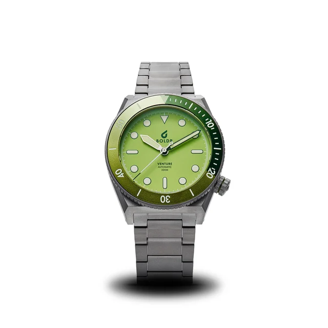 BOLDR Supply Co. Venture Green Star VE-DI-GN-TI-38-20 kol saati