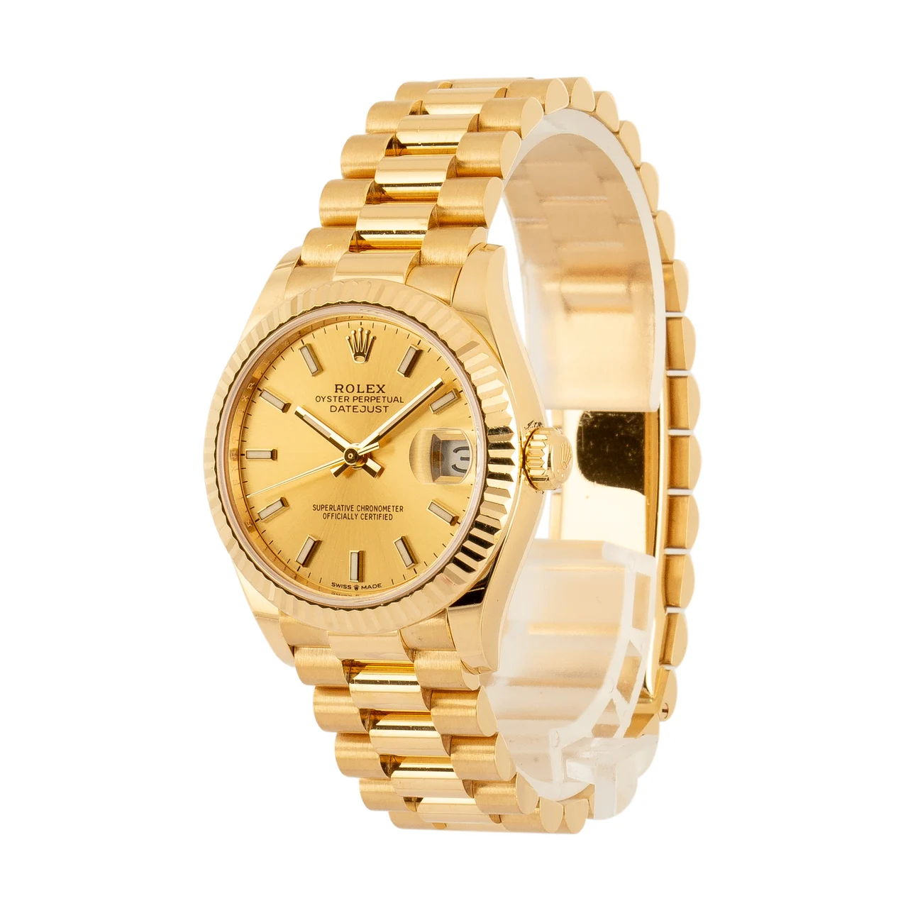 Rolex Datejust 31 Ref 278278 18k Yellow Gold kol saati