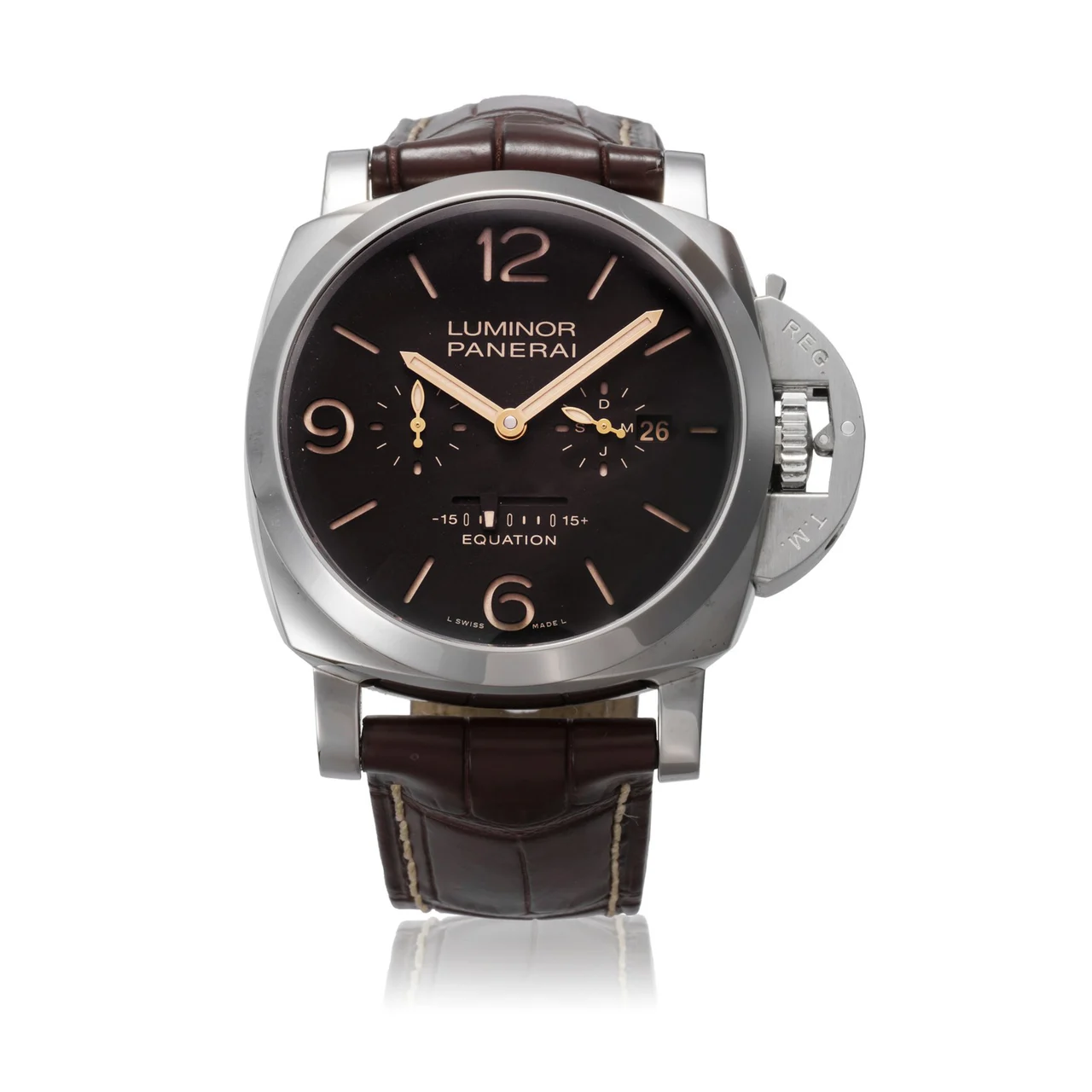 Panerai Luminor 1950 Equation Of Time 8 Days Acciaio PAM00601 47 mm kol saati