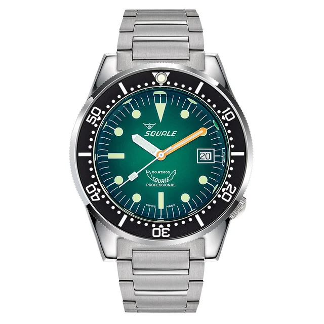 Squale Atmos Profondo Automatic Dive Watch with Ombre Green Dial #1521PROFGR.SQ20B kol saa