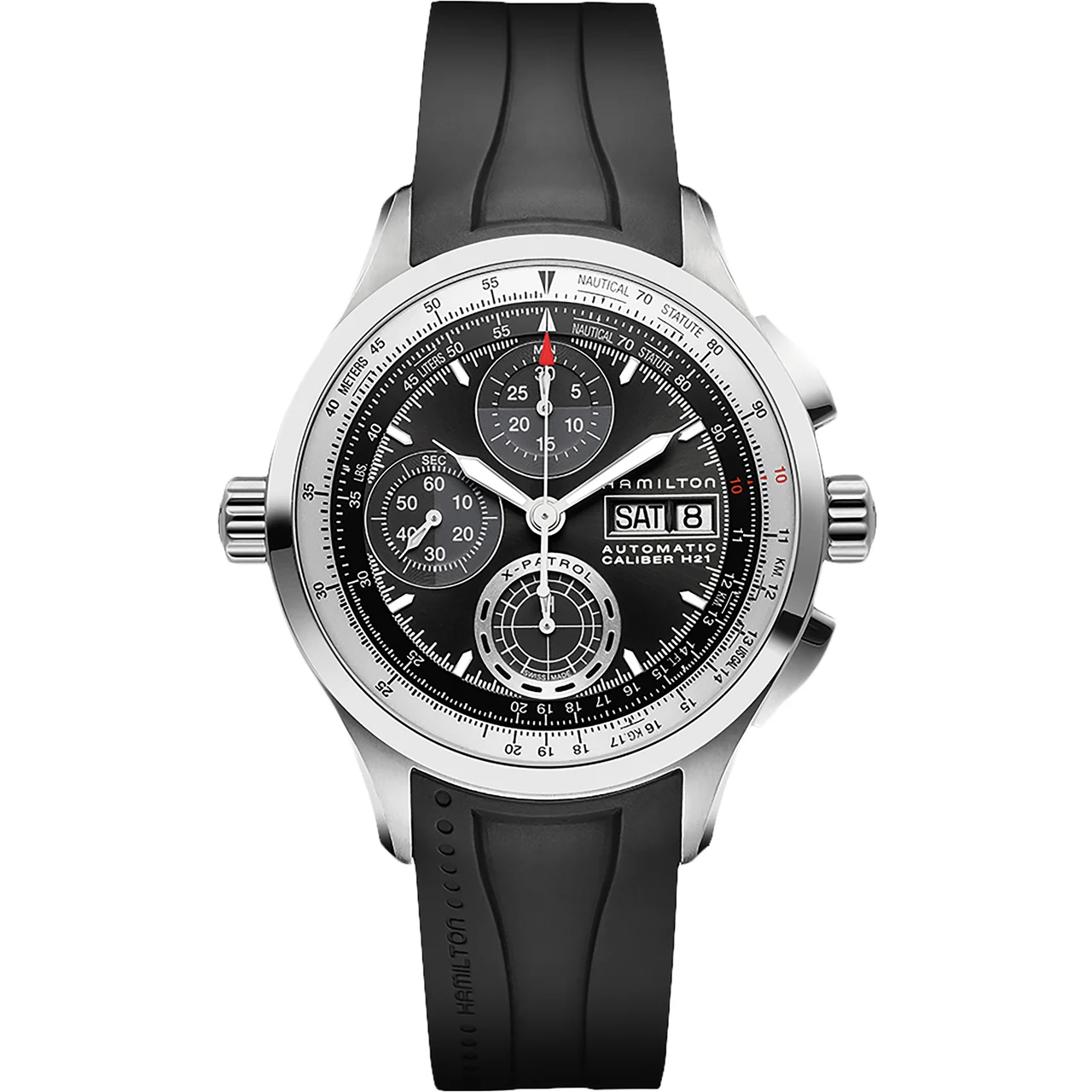 Hamilton Khaki Aviation Khaki X Patrol Auto Chrono H76556331 42 mm kol saati