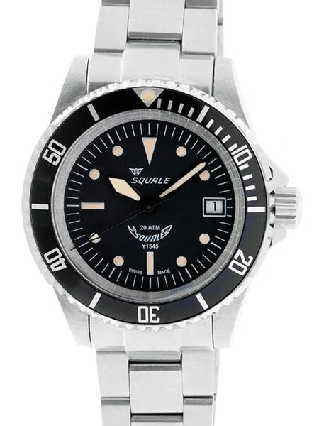 Squale Scratch and Dent - 200 meter Swiss Automatic Dive watch with Ceramic Bezel, Domed A