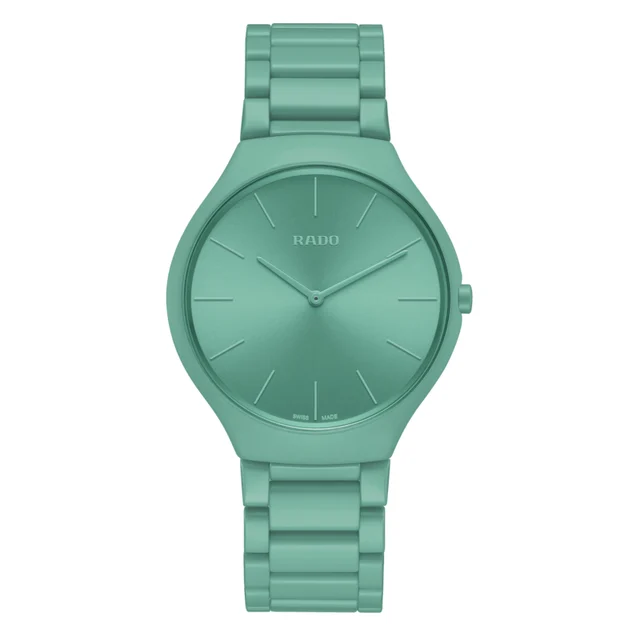 Rado True Thinline Les Couleurs™ Le Corbusier Slightly greyed English green 32041 R2709666