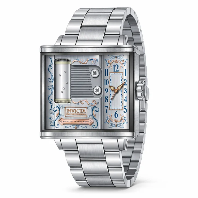 Invicta Artist Musical Instrument Swiss Ronda 763 Caliber Watch - 52mm. Steel (49474) kol 