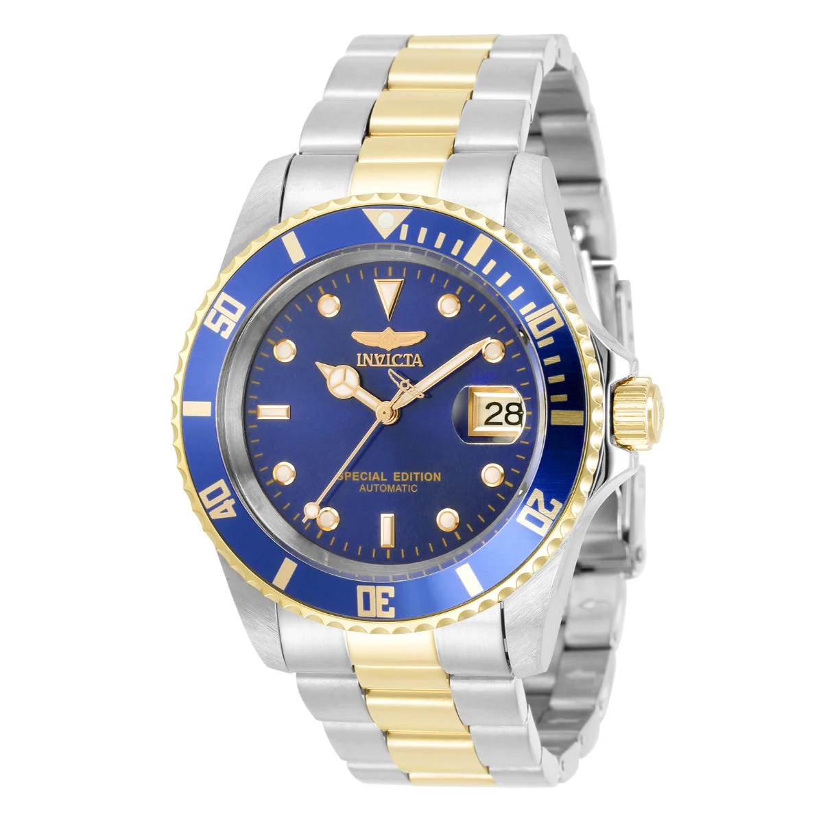 Invicta Pro Diver Navigator Automatic Watch - 42mm. Steel, Gold (30599) 42 mm kol saati
