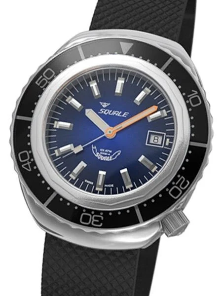 Squale meter Professional Swiss Automatic Dive watch with Sapphire Crystal #2002BLBK-R kol