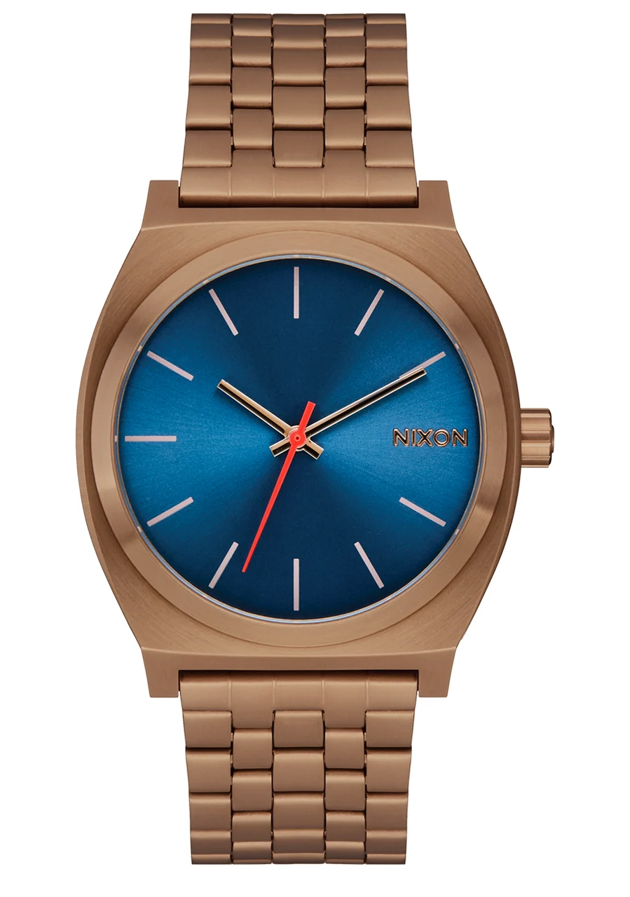 Nixon US Time Teller - Desert Gold / Arles Blue A045-5301-00 37 mm kol saati