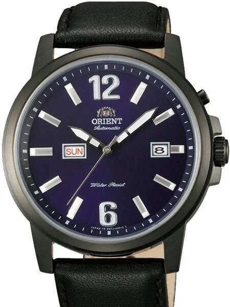 Orient PVD Starfish Day and Date Automatic Watch with Blue Dial #EM7J002D kol saati