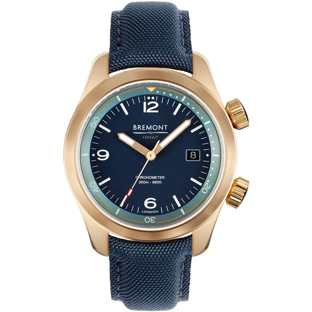 Bremont Argonaut Bronze Blue Dial ARGONAUT-BZ-SAR-R-S kol saati