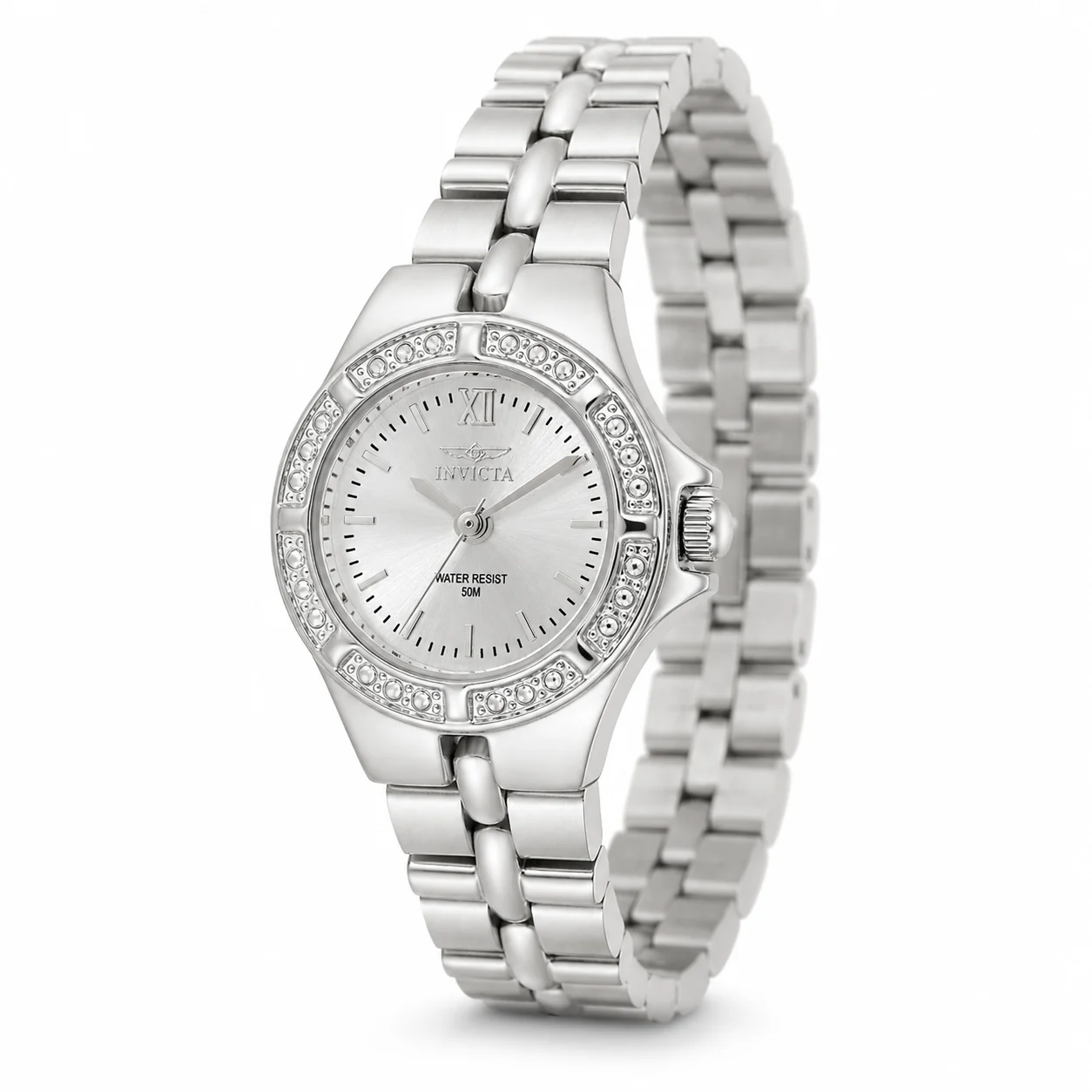 Invicta Wildflower Swiss Ronda 763 Caliber Watch - 21.5mm, Steel (0135) kol saati