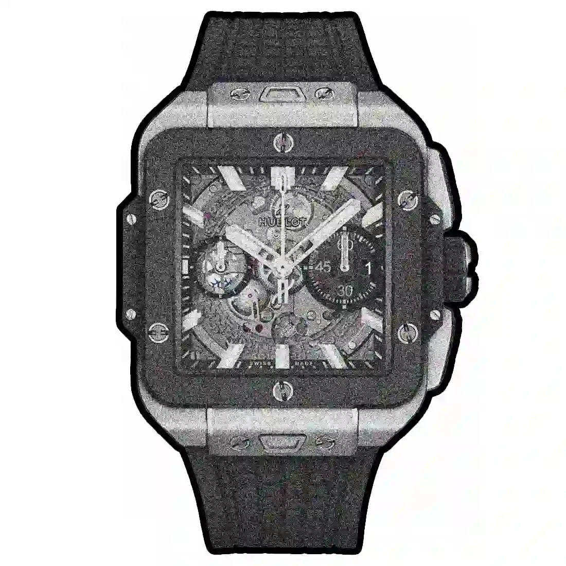 Hublot Square Bang 35687 42 mm kol saati