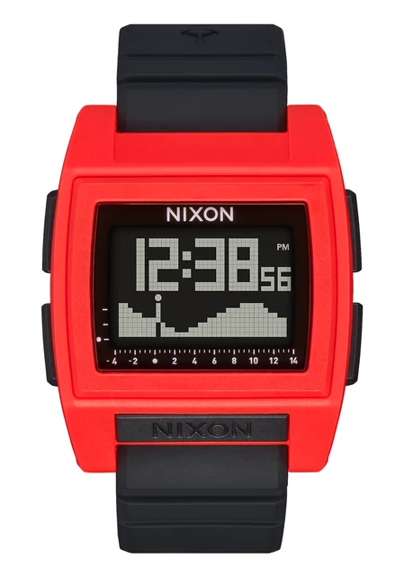 Nixon US Base Tide Pro - Red / Black A1307-209-00 kol saati