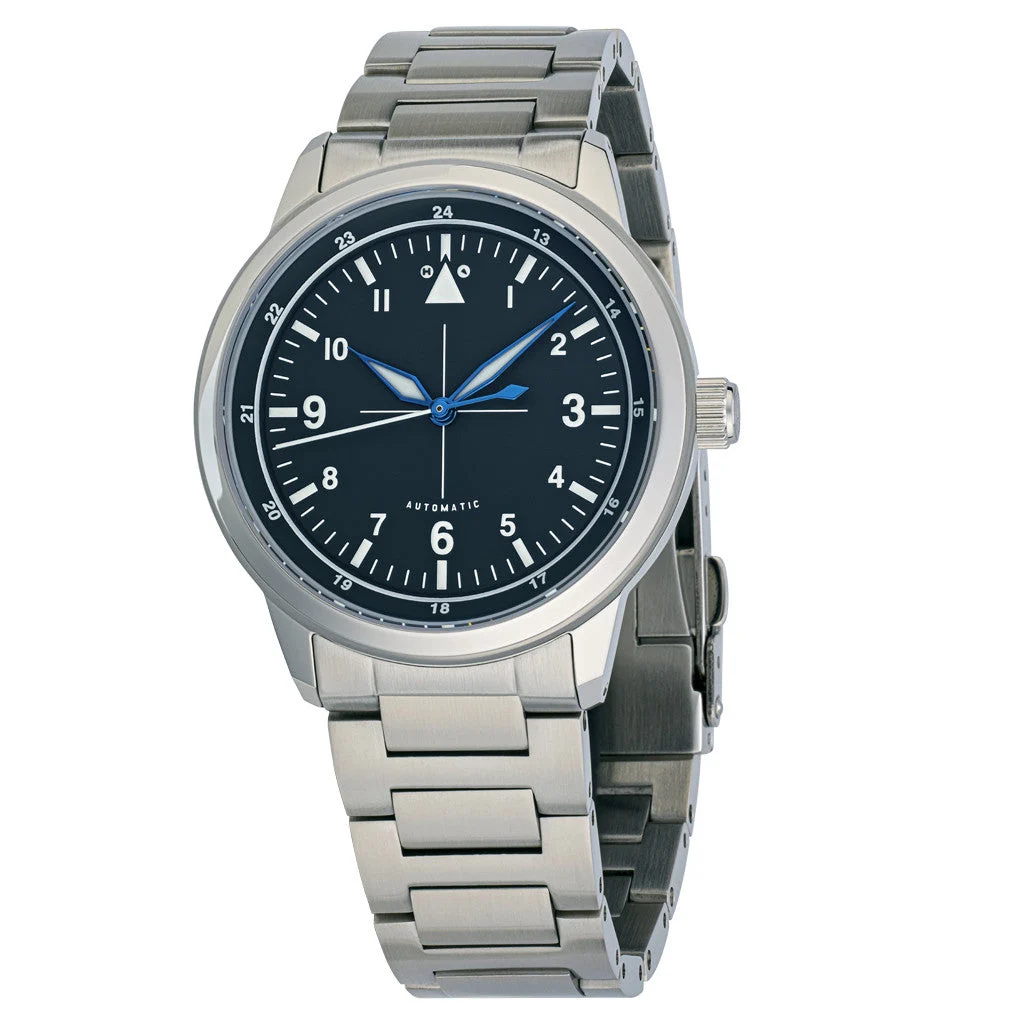 Islander Hemel Hawkeye 39mm Modern Flieger with Black Dial #ISL-203 39 mm kol saati