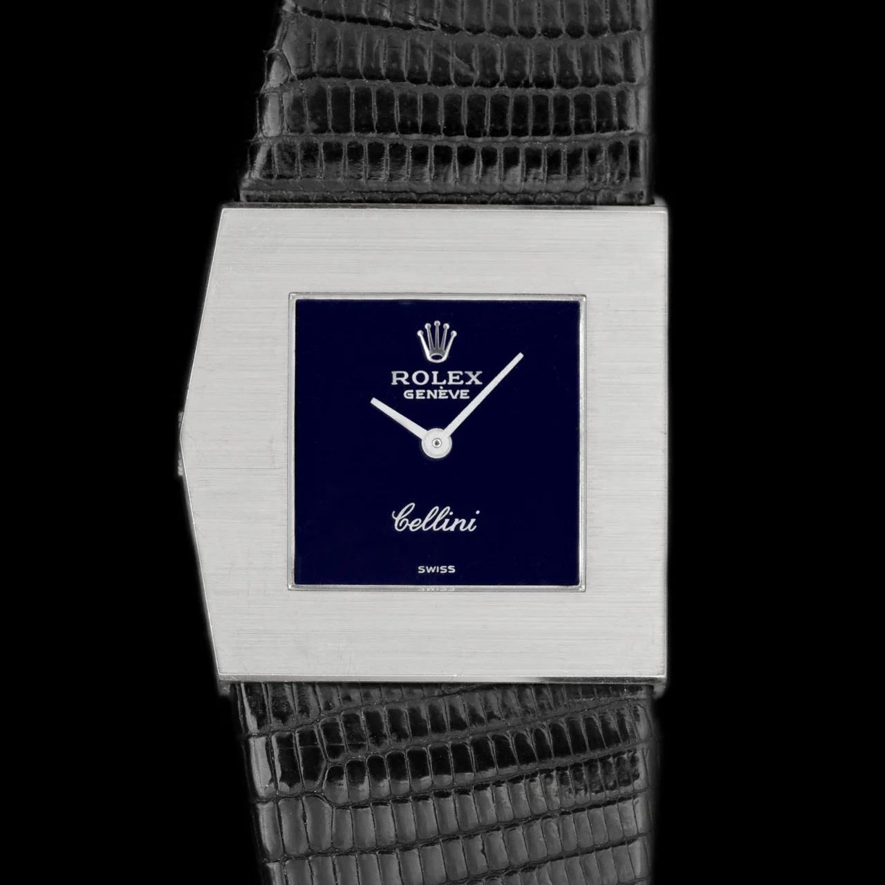 Rolex Cellini King Midas Blue ref.4107 from 1974 28 mm kol saati