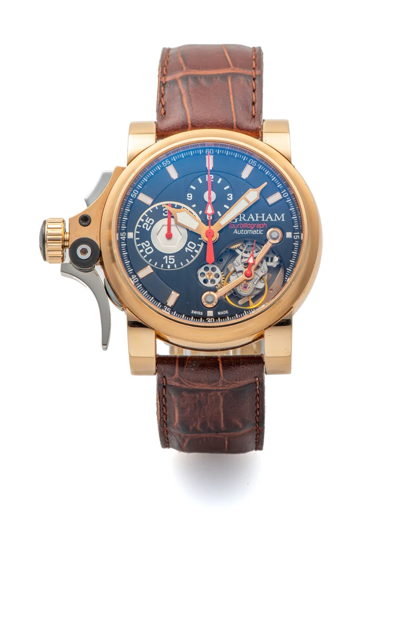 Graham GRAHAM, REF. 2T TAR, TOURBILLOGRAPH CHRONOGRAPH, PINK GOLD kol saati