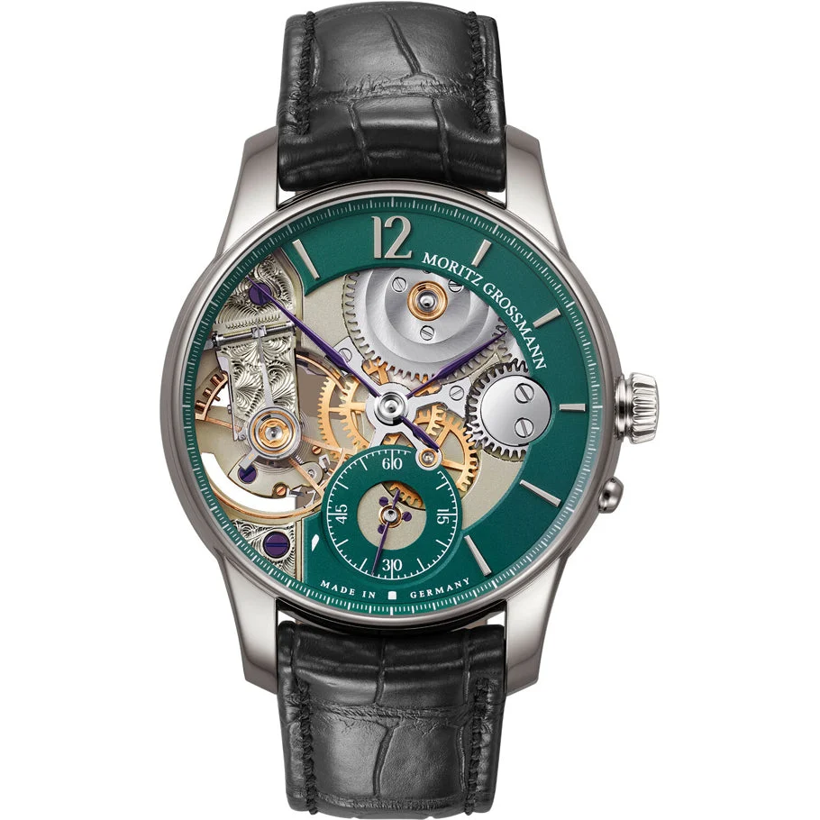 Moritz Grossmann Backpage Green Platinum Limited Edition MG-003495 kol saati