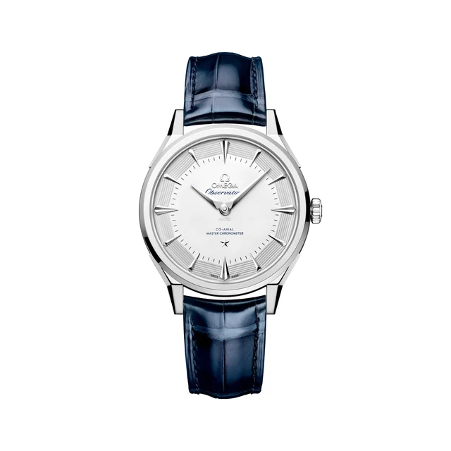 OMEGA Constellation Observatory Canopus Gold™ 39.4mm - Silver on Leather Strap O1405339219