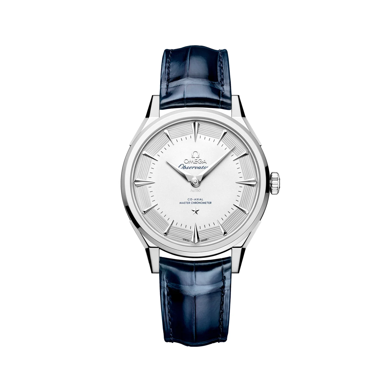 OMEGA Constellation Observatory Canopus Gold™ 39.4mm - Silver on Leather Strap O14053392199004 39.4 mm kol saati