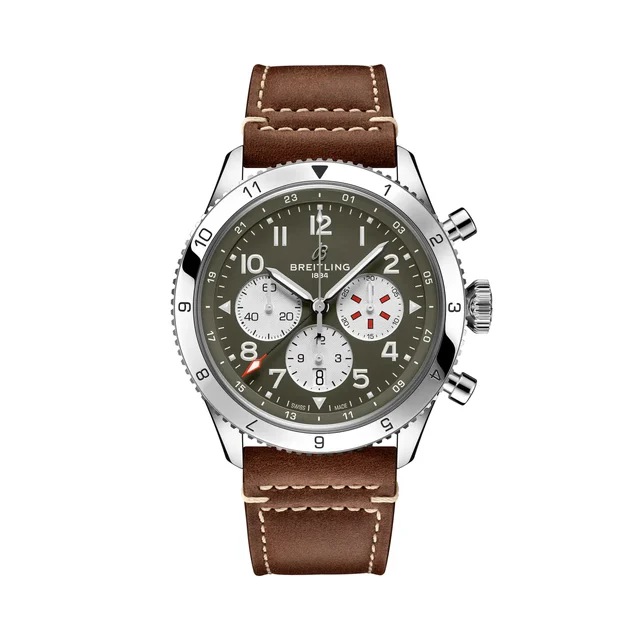 Breitling Super AVI B04 Chronograph GMT 46 Curtiss Warhawk AB04452A1L1X1 kol saati