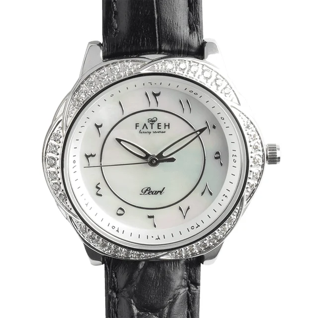 Fatehwatches Pearl Silver kol saati