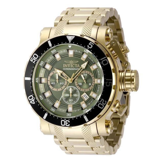 Invicta Coalition Forces Night Hawk Watch - 52mm. Gold (49227) kol saati
