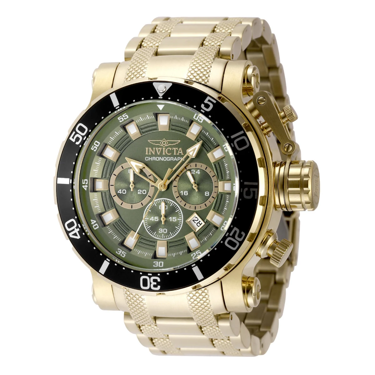 Invicta Coalition Forces Night Hawk Watch - 52mm. Gold (49227) 52 mm kol saati